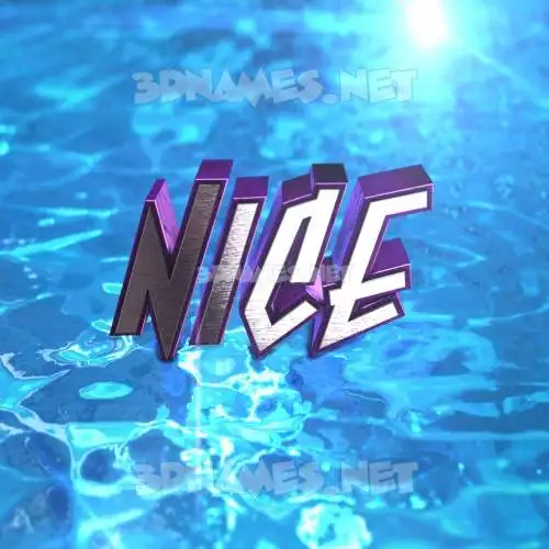 nice in Water 2015 style - 3D name wallpaper nice in Water 2015 style - 3D name wallpaper