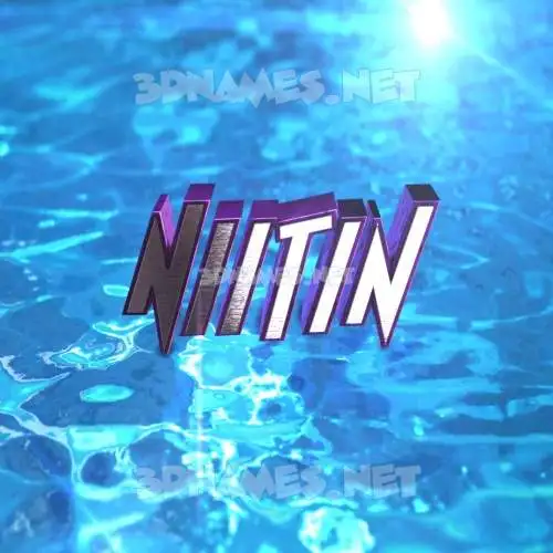niitin in Water 2015 style - 3D name wallpaper niitin in Water 2015 style - 3D name wallpaper