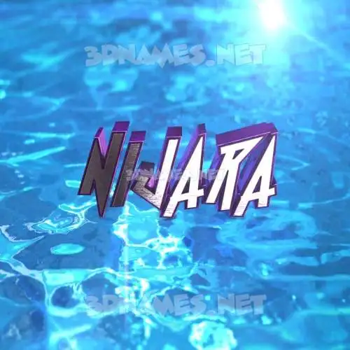 nijara in Water 2015 style - 3D name wallpaper nijara in Water 2015 style - 3D name wallpaper