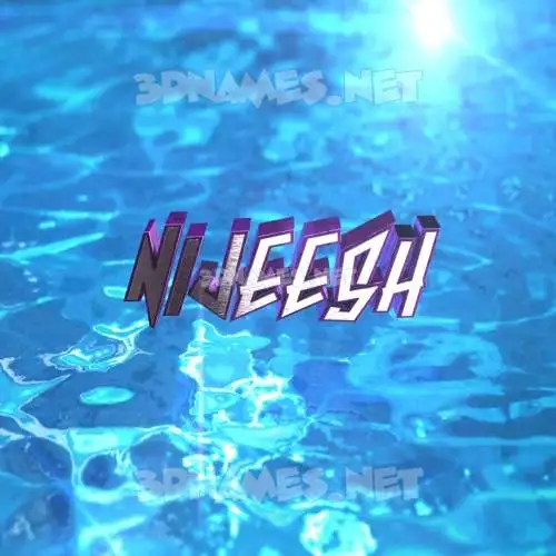 nijeesh in Water 2015 style - 3D name wallpaper nijeesh in Water 2015 style - 3D name wallpaper