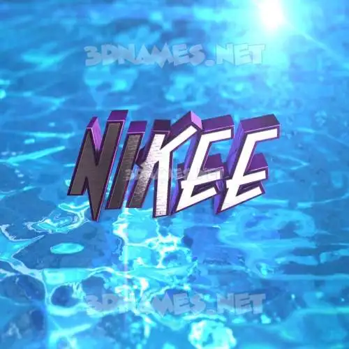 nikee in Water 2015 style - 3D name wallpaper nikee in Water 2015 style - 3D name wallpaper