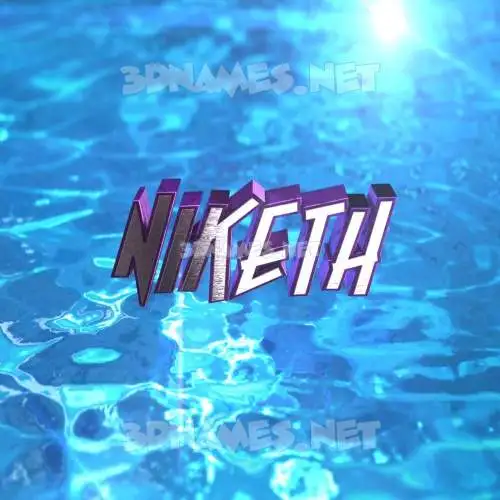 niketh in Water 2015 style - 3D name wallpaper niketh in Water 2015 style - 3D name wallpaper