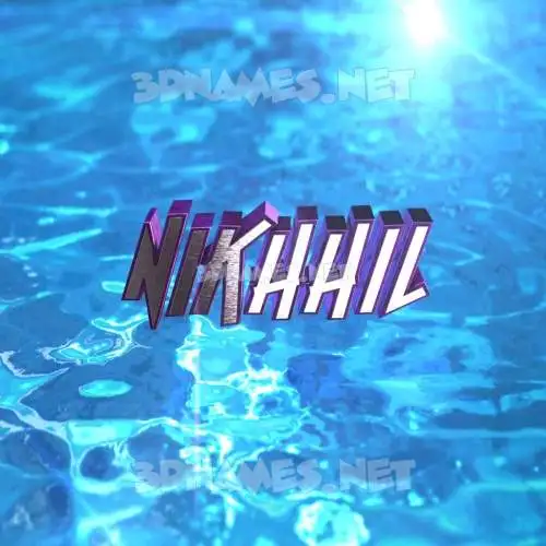 nikhhil in Water 2015 style - 3D name wallpaper nikhhil in Water 2015 style - 3D name wallpaper