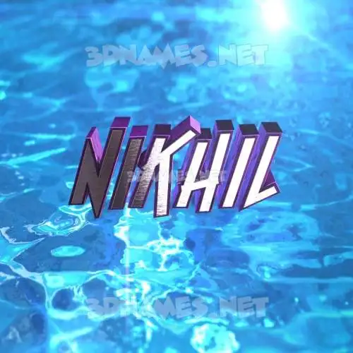 nikhil in Water 2015 style - 3D name wallpaper nikhil in Water 2015 style - 3D name wallpaper