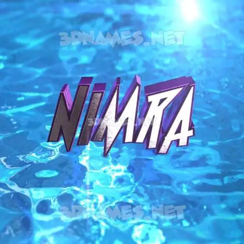 nimra in Water 2015 style - 3D name wallpaper nimra in Water 2015 style - 3D name wallpaper