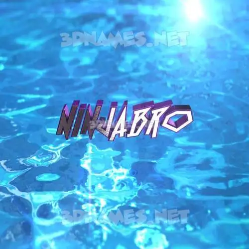 ninjabro in Water 2015 style - 3D name wallpaper ninjabro in Water 2015 style - 3D name wallpaper