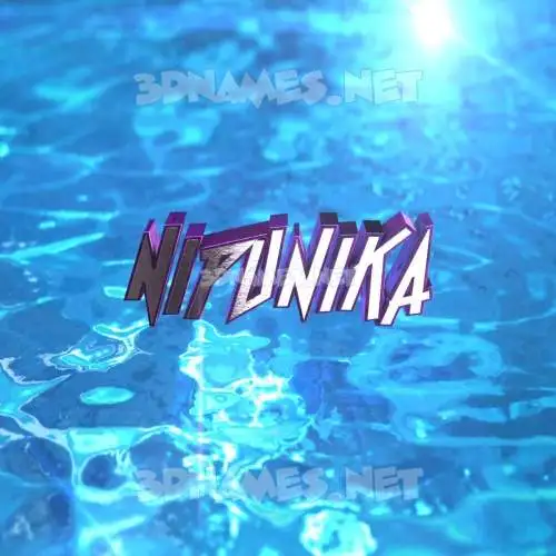 nipunika in Water 2015 style - 3D name wallpaper