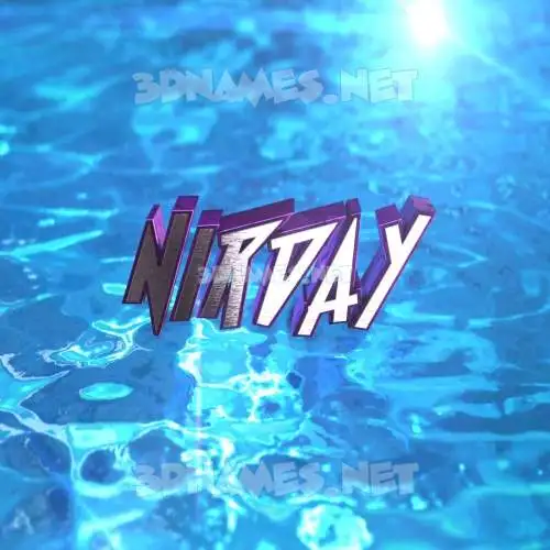 nirday in Water 2015 style - 3D name wallpaper nirday in Water 2015 style - 3D name wallpaper