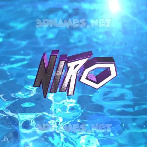niro in Water 2015 style - 3D name wallpaper niro in Water 2015 style - 3D name wallpaper
