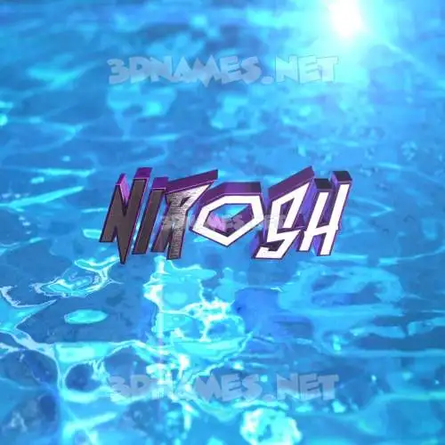 nirosh in Water 2015 style - 3D name wallpaper nirosh in Water 2015 style - 3D name wallpaper