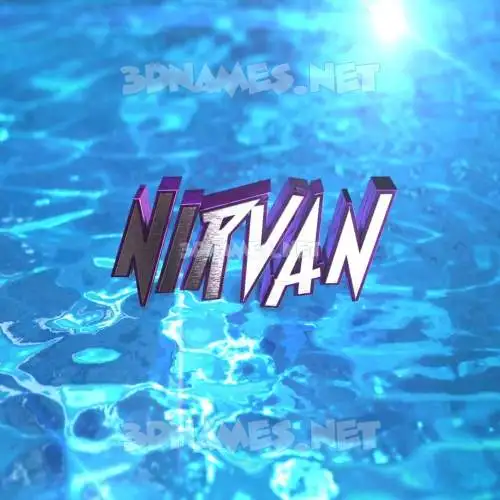 nirvan in Water 2015 style - 3D name wallpaper nirvan in Water 2015 style - 3D name wallpaper