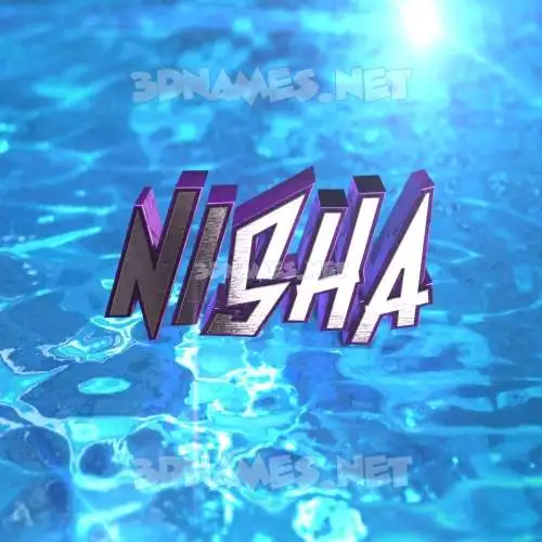 nisha in Water 2015 style - 3D name wallpaper nisha in Water 2015 style - 3D name wallpaper