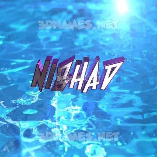 nishad in Water 2015 style - 3D name wallpaper nishad in Water 2015 style - 3D name wallpaper
