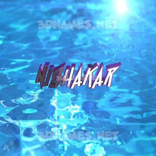 nishakar in Water 2015 style - 3D name wallpaper nishakar in Water 2015 style - 3D name wallpaper