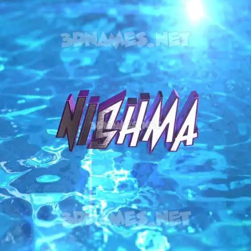nishma in Water 2015 style - 3D name wallpaper nishma in Water 2015 style - 3D name wallpaper