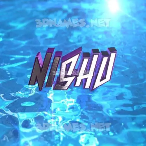 nishu in Water 2015 style - 3D name wallpaper nishu in Water 2015 style - 3D name wallpaper