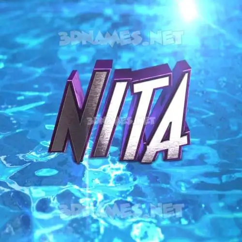 nita in Water 2015 style - 3D name wallpaper nita in Water 2015 style - 3D name wallpaper