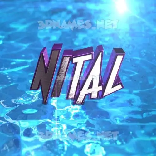 nital in Water 2015 style - 3D name wallpaper nital in Water 2015 style - 3D name wallpaper
