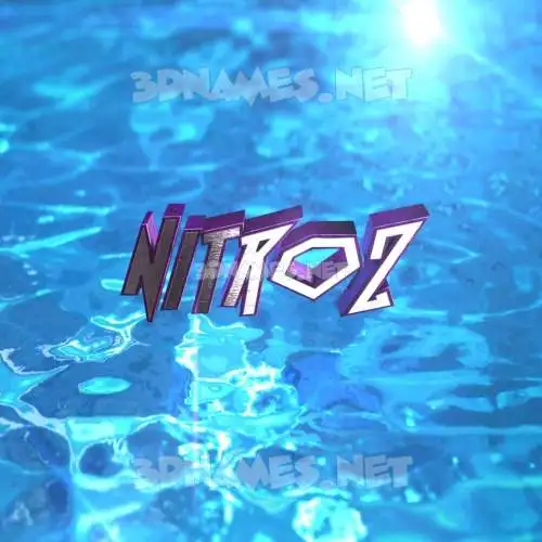 nitroz in Water 2015 style - 3D name wallpaper nitroz in Water 2015 style - 3D name wallpaper