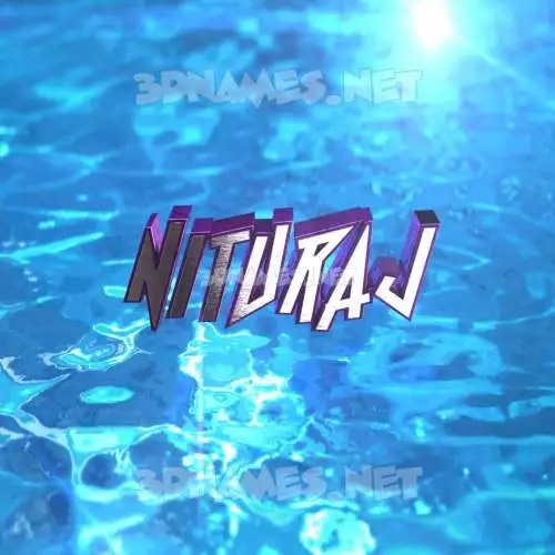 nituraj in Water 2015 style - 3D name wallpaper nituraj in Water 2015 style - 3D name wallpaper