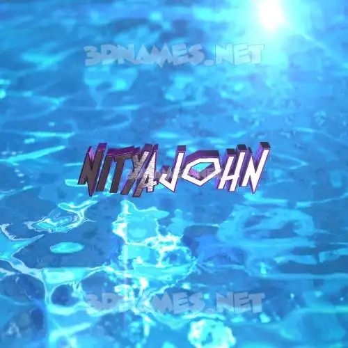 nityajohn in Water 2015 style - 3D name wallpaper nityajohn in Water 2015 style - 3D name wallpaper