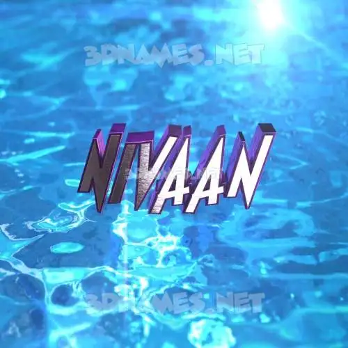 nivaan in Water 2015 style - 3D name wallpaper nivaan in Water 2015 style - 3D name wallpaper