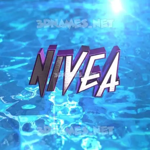 nivea in Water 2015 style - 3D name wallpaper nivea in Water 2015 style - 3D name wallpaper