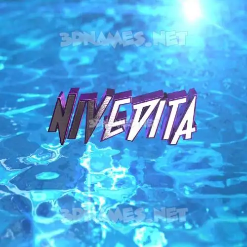 nivedita in Water 2015 style - 3D name wallpaper nivedita in Water 2015 style - 3D name wallpaper