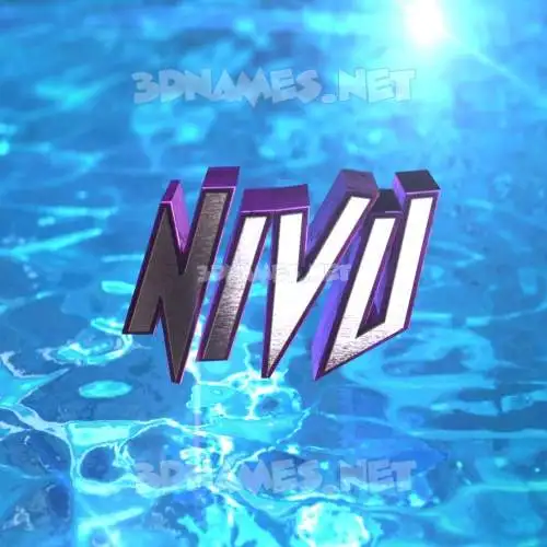 nivu in Water 2015 style - 3D name wallpaper nivu in Water 2015 style - 3D name wallpaper