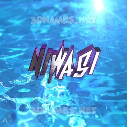 niwasi in Water 2015 style - 3D name wallpaper niwasi in Water 2015 style - 3D name wallpaper