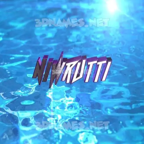 niwrutti in Water 2015 style - 3D name wallpaper niwrutti in Water 2015 style - 3D name wallpaper