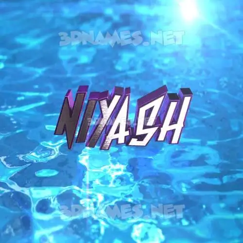 niyash in Water 2015 style - 3D name wallpaper niyash in Water 2015 style - 3D name wallpaper
