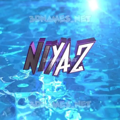 niyaz in Water 2015 style - 3D name wallpaper niyaz in Water 2015 style - 3D name wallpaper