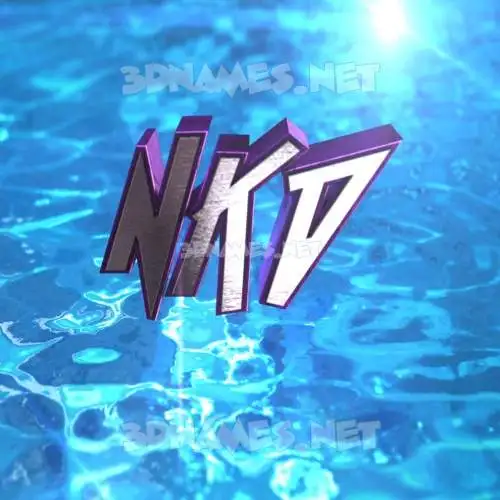 nkd in Water 2015 style - 3D name wallpaper nkd in Water 2015 style - 3D name wallpaper