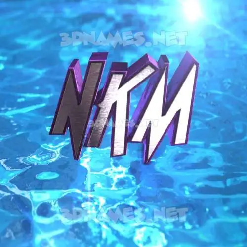 nkm in Water 2015 style - 3D name wallpaper nkm in Water 2015 style - 3D name wallpaper