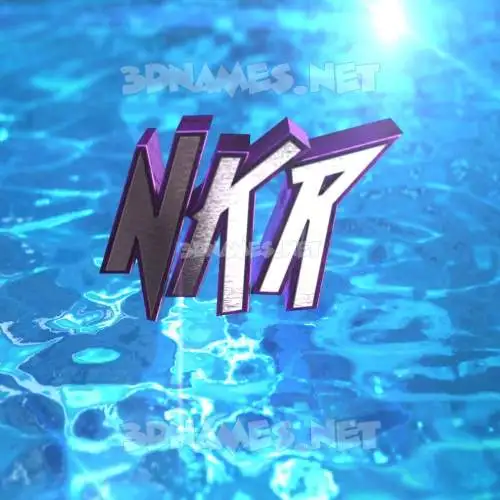 nkr in Water 2015 style - 3D name wallpaper nkr in Water 2015 style - 3D name wallpaper