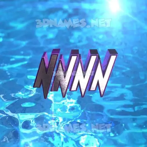 nnnn in Water 2015 style - 3D name wallpaper nnnn in Water 2015 style - 3D name wallpaper