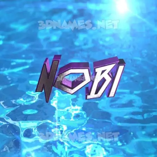 nobi in Water 2015 style - 3D name wallpaper nobi in Water 2015 style - 3D name wallpaper