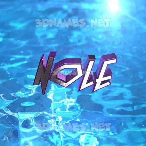 nole in Water 2015 style - 3D name wallpaper nole in Water 2015 style - 3D name wallpaper