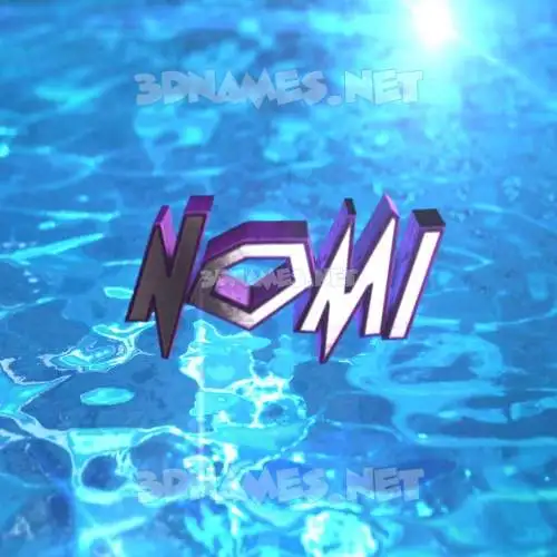 nomi in Water 2015 style - 3D name wallpaper