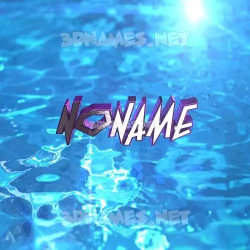 noname in Water 2015 style - 3D name wallpaper