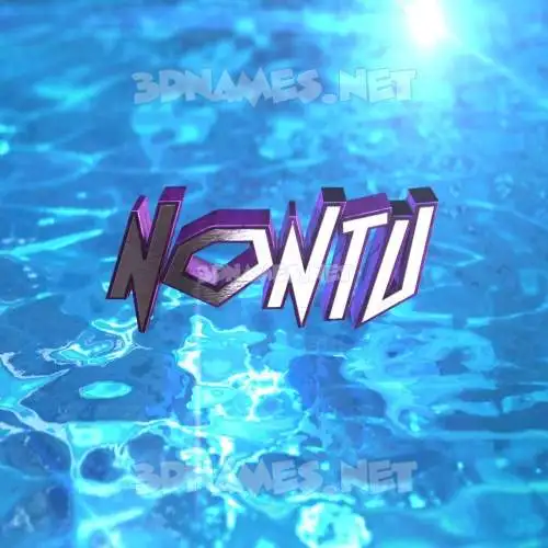 nontu in Water 2015 style - 3D name wallpaper nontu in Water 2015 style - 3D name wallpaper