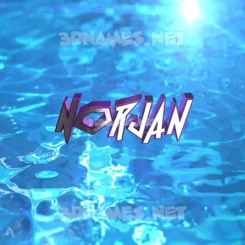 norjan in Water 2015 style - 3D name wallpaper norjan in Water 2015 style - 3D name wallpaper