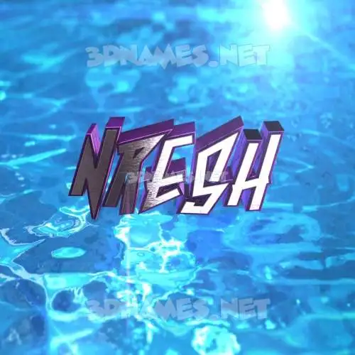 nresh in Water 2015 style - 3D name wallpaper nresh in Water 2015 style - 3D name wallpaper