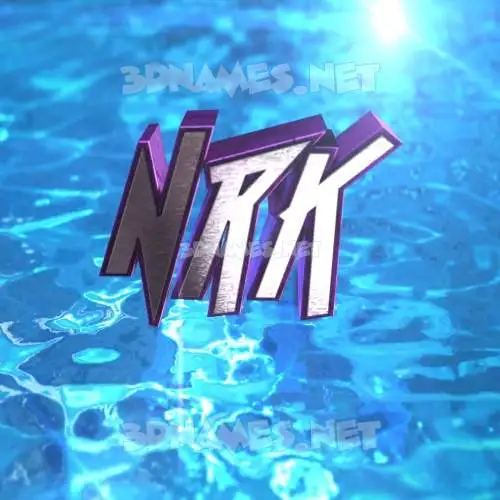 nrk in Water 2015 style - 3D name wallpaper nrk in Water 2015 style - 3D name wallpaper