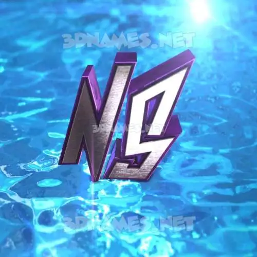 ns in Water 2015 style - 3D name wallpaper ns in Water 2015 style - 3D name wallpaper