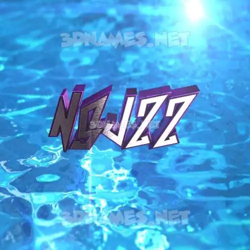 nsjzz in Water 2015 style - 3D name wallpaper