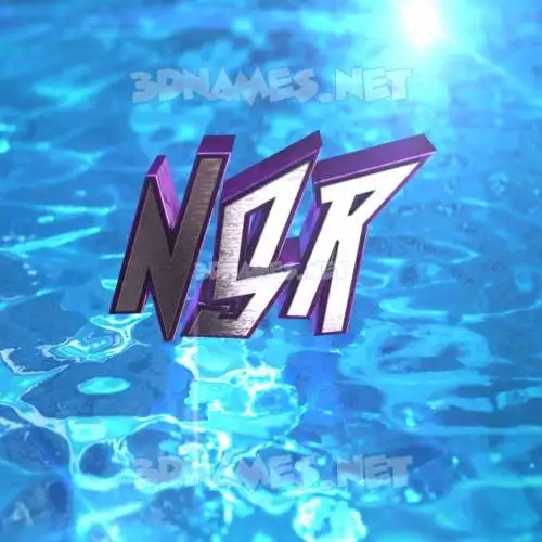 nsr in Water 2015 style - 3D name wallpaper nsr in Water 2015 style - 3D name wallpaper