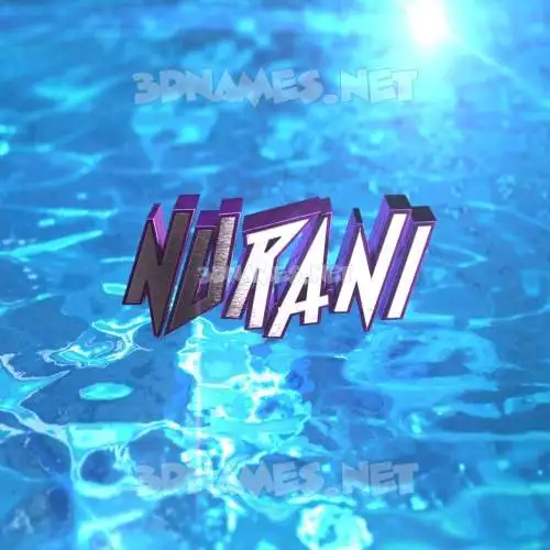 nurani in Water 2015 style - 3D name wallpaper nurani in Water 2015 style - 3D name wallpaper