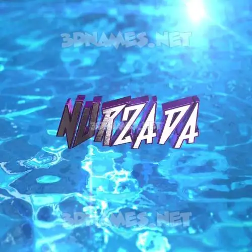 nurzada in Water 2015 style - 3D name wallpaper nurzada in Water 2015 style - 3D name wallpaper